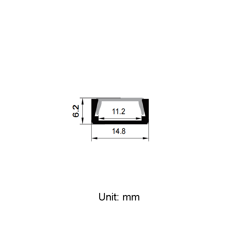 LED Strip Light Channel Aluminum Profile For 10mm 2110 LED Rope Lights LED Strip Light Channel Aluminum Profile For 10mm 2110 LED Rope Lights